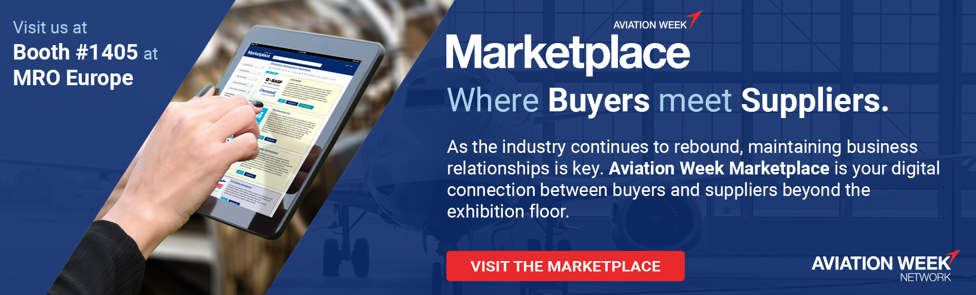 Visit AW Marketplace: Booth 1405 at MRO Europe