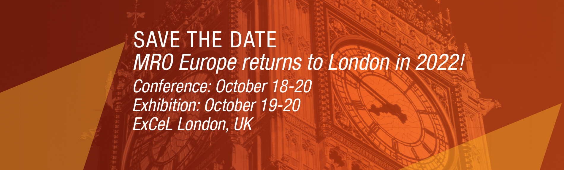 Save the Date MRO Europe 2022